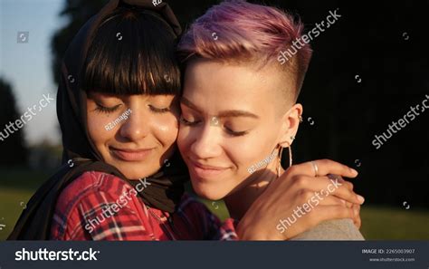 Beautiful Lesbian Muslim Woman Hijab Her Stock Photo 2265003907 Shutterstock