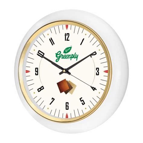 plastic white promotional wall clock  home office  piece