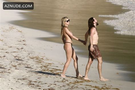 Heidi Klum Sexy And Nude Seen With Tom Kaulitz Kissing And Showing Off Her Hot Boobs In St