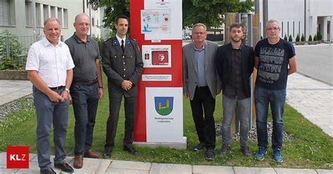 Liebenfels Lebensrettender Defibrillator Vor Der Volksschule