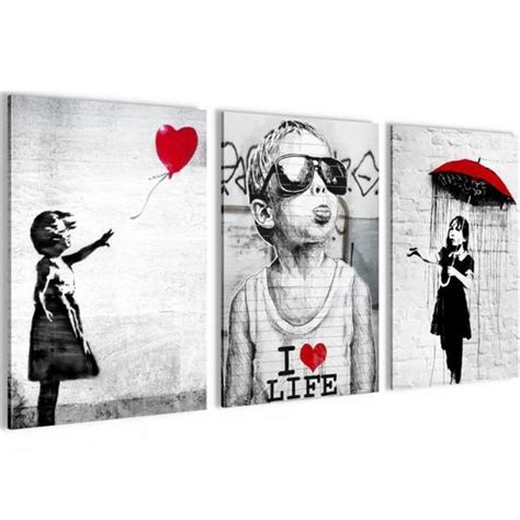 Tableau Décoration Murale Banksy Street Art - Novart - N003136a - 3 ...