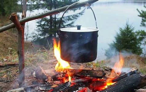 Шашлык на костре - 62 фото