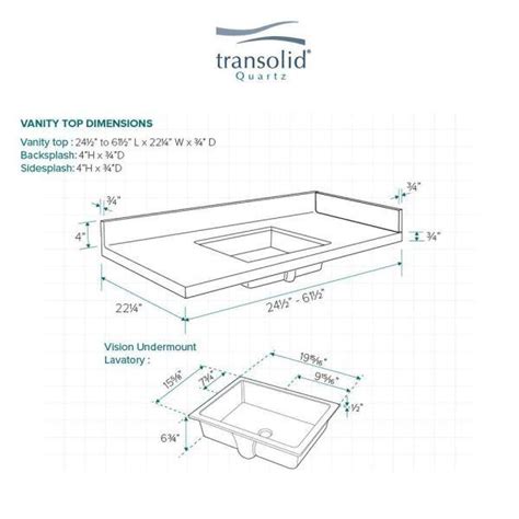 Bathroom Vanity Top Dimensions Semis Online