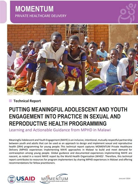 Putting Meaningful Adolescent And Youth Engagement Into Practice In