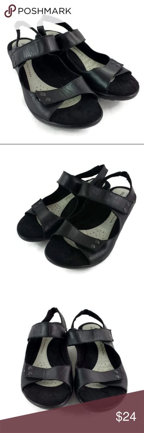 Handcrafted Black Leather Wedge Sandal Black Leather Wedges