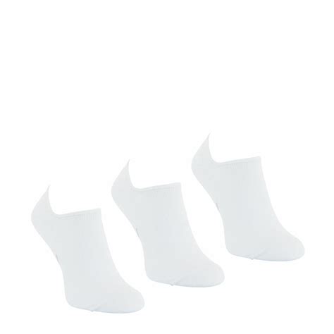 Lot De Paires De Chaussettes Invisibles Blanc En Coton Suisses