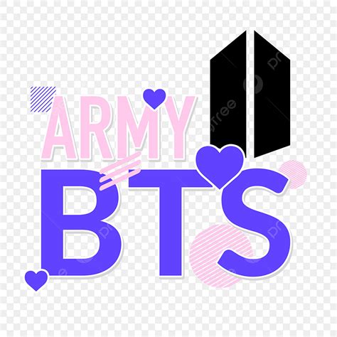 Exército Amor Bts Roxo Ornamnet Png Kpop Coreano Coração Imagem Png