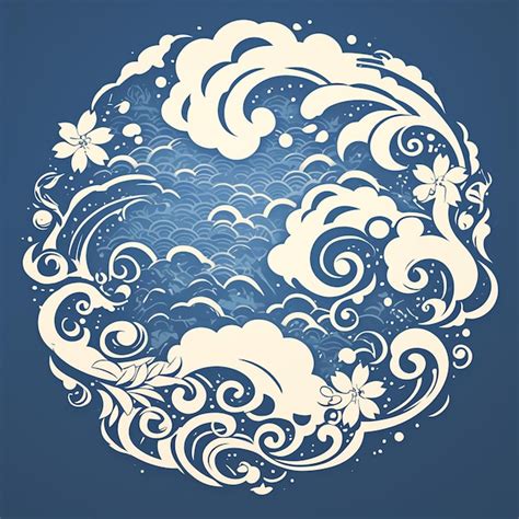 Premium Vector Japanese Hot Spring Patterns With Steamy Water