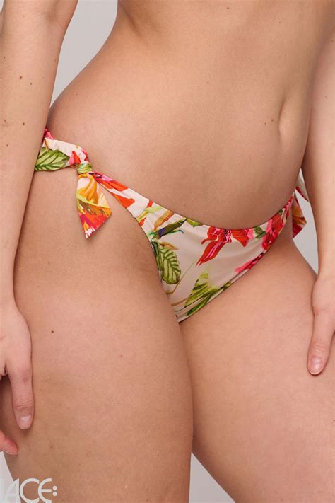 Primadonna Swim Tanzania Bikini Tie Side Brief High Leg Calm Tropics Lace Lingerie