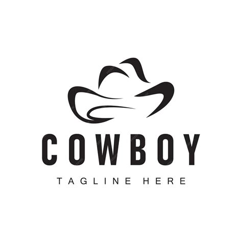 Premium Vector | Cowboy hat logo vector hat illustration line texas
