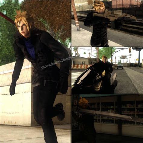 Gta San Andreas Cloud Strife Custom Mod