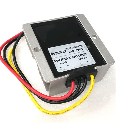 Roboway Dc 8 40v To 12v 6a 72w Buck Boost Dc Dc Power Converters Step Up Down Ip68 At Rs 2999