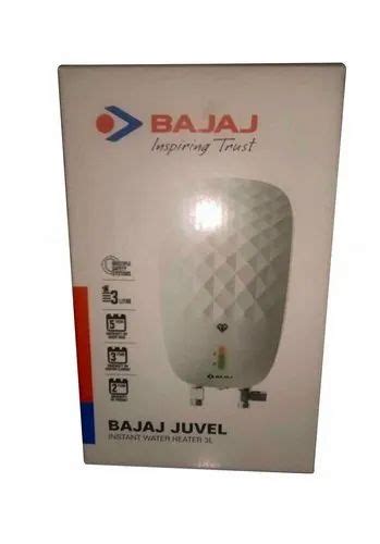 Capacity Litre 3 L Bajaj Juvel Instant Water Heater Geyser 3 Star