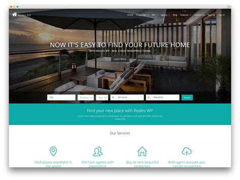 stylish  responsive real estate wordpress themes part