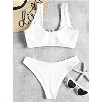 NWT Lace Up Padded Bikini Set White Size S Property Room
