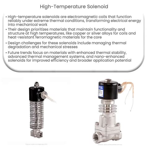 High Temperature Solenoid How It Works Application Advantages