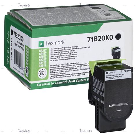 Картридж Lexmark 71B50K0 черный для принтера Lexmark оригинальный, цена ...