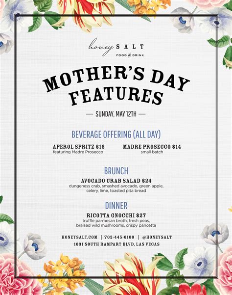 Las Vegas Mother's Day Brunch Pick for 2024: Honey Salt - VegasNews.com