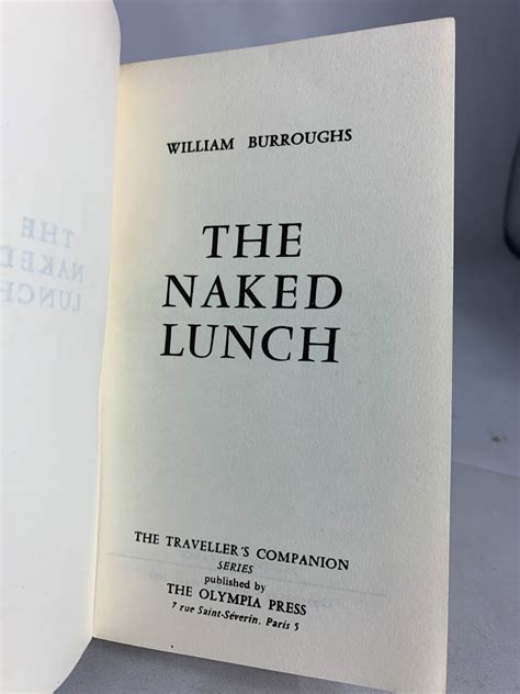 William S Burroughs The Naked Lunch First Edition