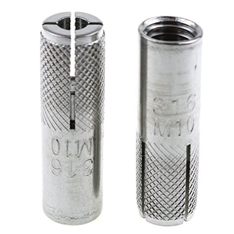 Drop In Anchor E Outstanding 2pcs 40x12mm 316 Stainless Steel M10 Bolts