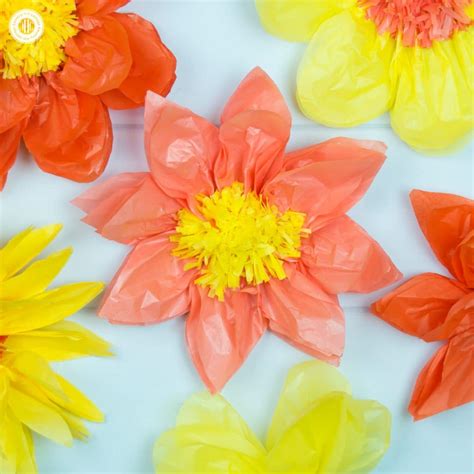 Giant Tissue Paper Flowers - Easy Paper Craft DIY