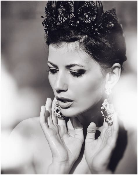 Black And White Face Brunette Girl Hands Earrings Bokeh HD Phone Wallpaper Rare Gallery