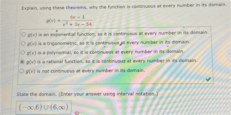 Solved Explain Using These Theorems Why The Function Is Chegg