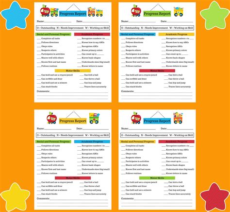 Montessori Toddler Progress Report Te 2