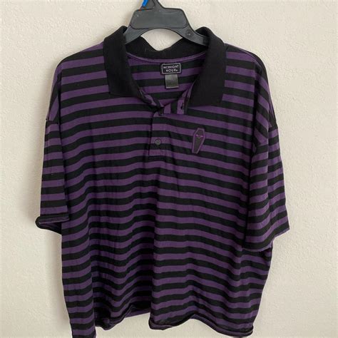 Hot Topic Plus Size Striped Shirt With Coffin Depop