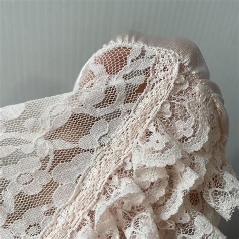 Intimates Sleepwear Vintage Cinema Etoile Satin Lace Nightgown Maxi Dress Pink Lingerie