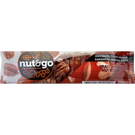 Батончик NUT N GO 34г миндаль, пекан, мягкая карамель, соль купить за ...
