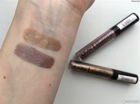 Жидкие тени для век NYX Professional Makeup Lid Lingerie Любимые кремовые тени отзывы