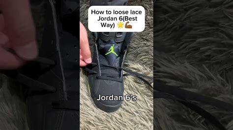 How To Loose Lace Jordan 6best Way🔥🔥 Jordan6 Lace Youtube