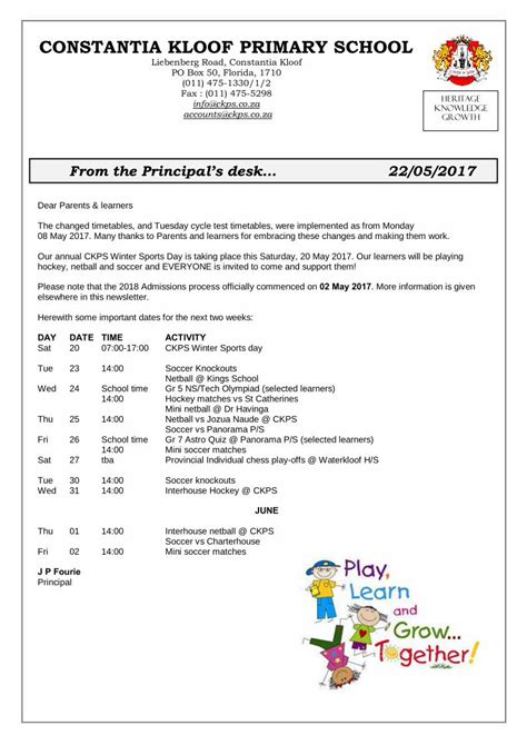 Pdf Constantia Kloof Primary School Ckps 9 22 · Constantia