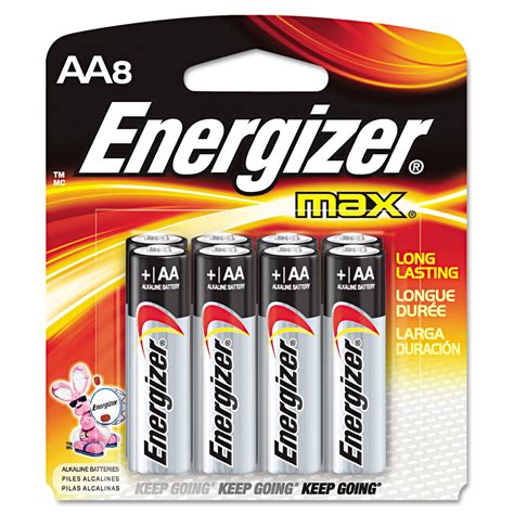 Energizer Max Alkaline Batteries Aa 8 Batteriespack