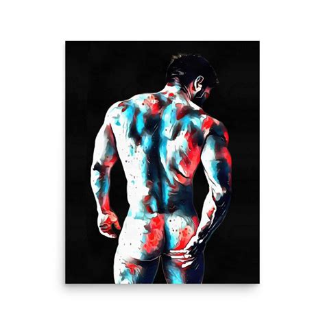 Gay Art Print Gay Male Art Homoerotic Art Gay Artist Nude Male Fine Art Print Etsy