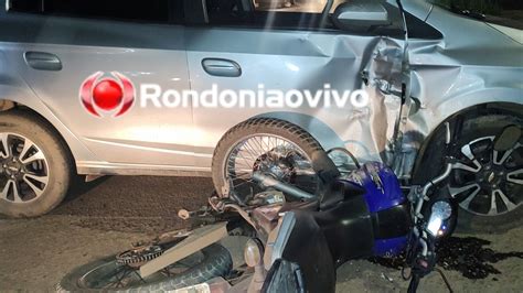 Na Alexandre Motociclista Sofre Grave Acidente Ap S Motorista De Onix