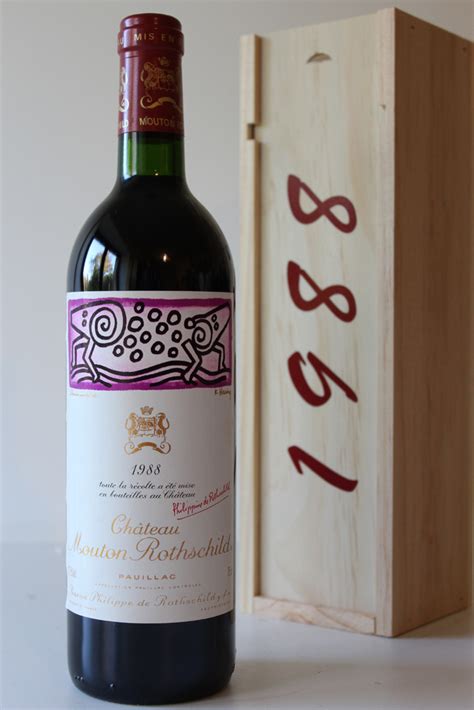 Coffret ChÂteau Mouton Rothschild 1988 Rouge 75cl Aoc Pauillac