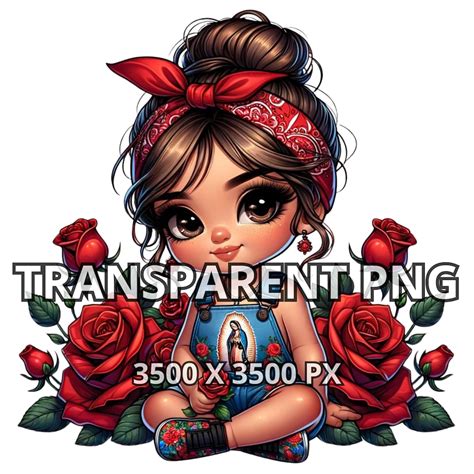 Chibi Cute Latina Baby Girl Png Latina Png Latina Princess Clipart Hispanic Girl Png Chibi