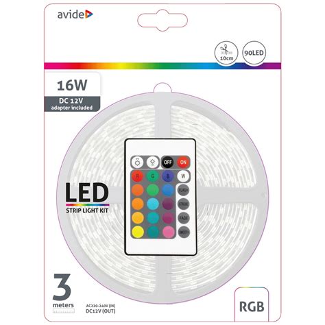 Led Traka Sa Daljinskim Upravlja Em Rgb W V Met Avide