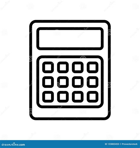 Calculator Icon Vector Sign And Symbol Isolated On White Background