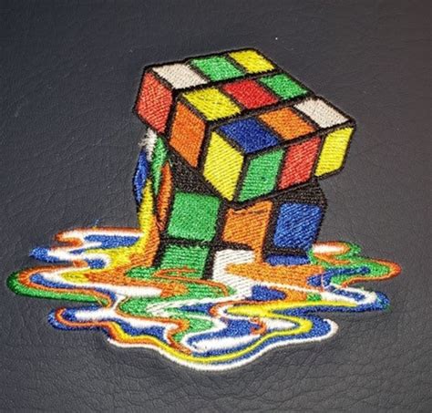 Rubiks Cube Melting Pattern Etsy