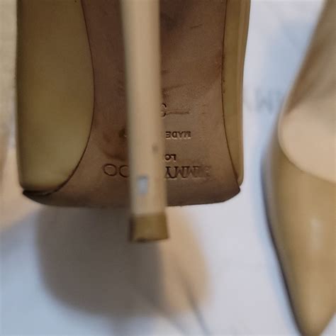 Jimmy Choo Anouk Nude Heels Gem