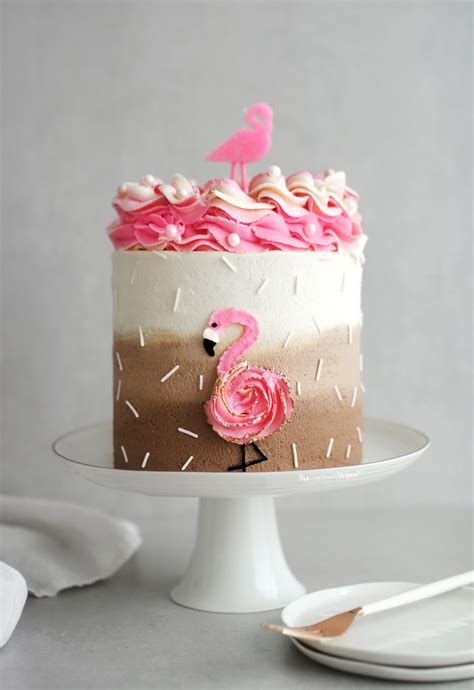 Funfetti Flamingo Cake Recipe The Little Blog Of Vegan