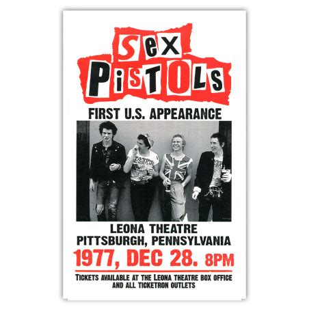 Affiche de concert Sex Pistols La Tranchée Militaire
