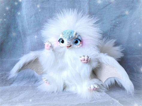 Белый пушистый дракончик. | Игрушки, Дракон, Поделки