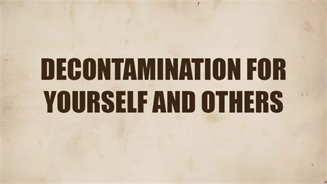 Decontamination For Yourself And Others Radiation Emergencies CDC