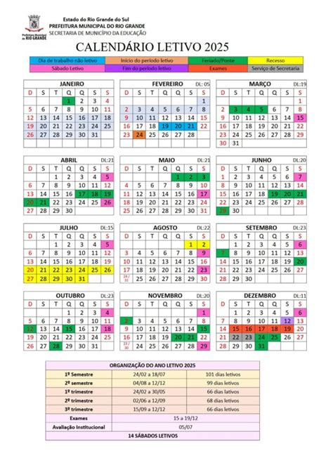 SMEd DIVULGA CALENDÁRIO LETIVO 2025 REDE MUNICIPAL | SMEd – Secretaria ...