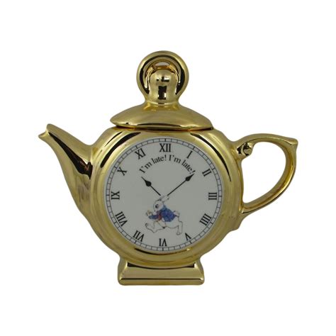 Alice In Wonderland Pocket Watch Novelty Teapot Paul Cardew Stoke Art