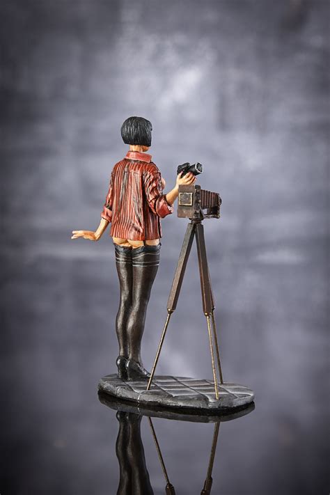 Resin Kit Model Naked Figure Girl Photographer Mm Toy Fully Etsy